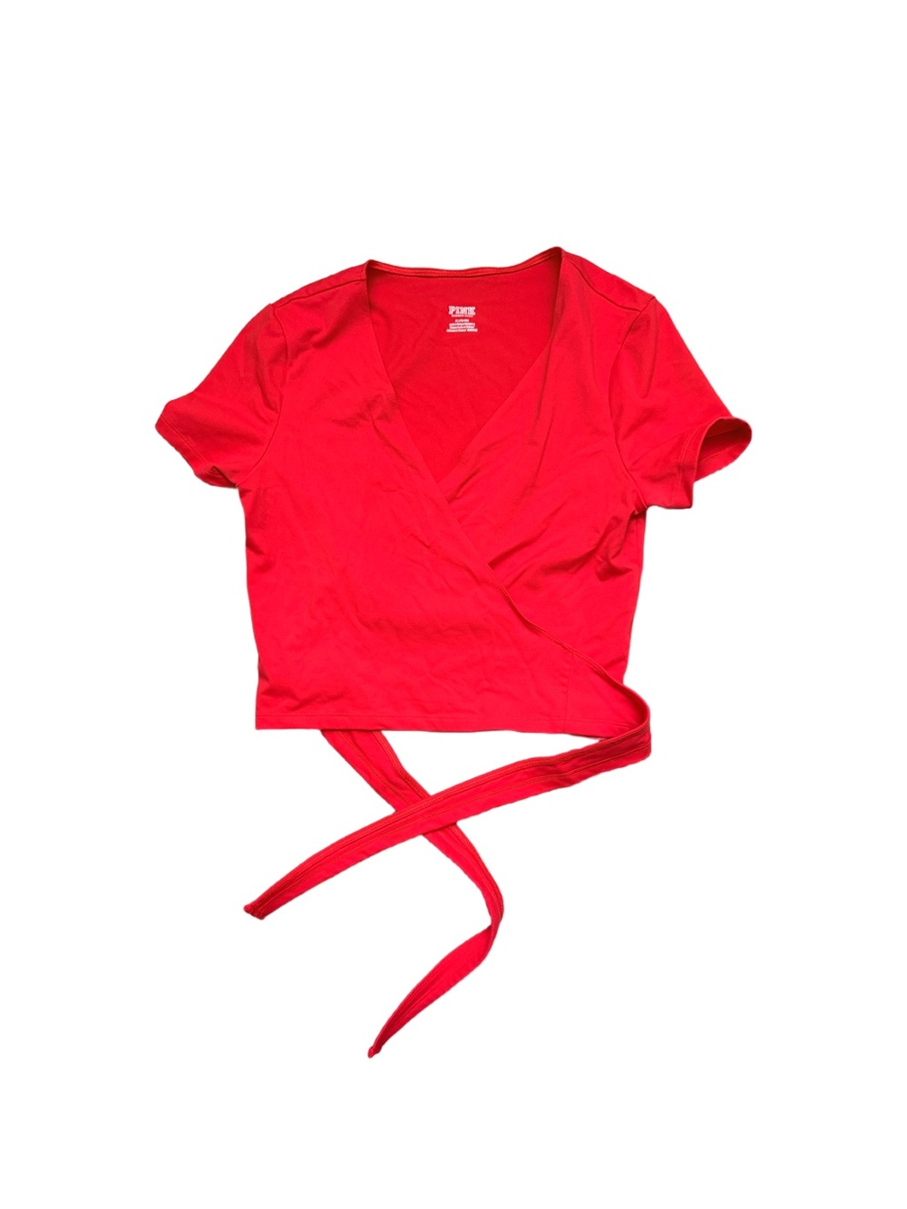 Pink Victoria secret Women’s Red Wrap Tie Crop Top